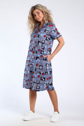 Платье 89379 (Серый) - Модно-Трикотаж