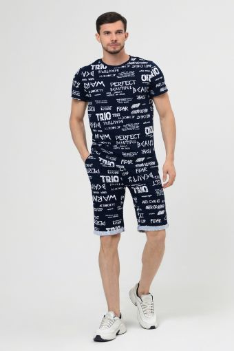 Пижама 70049 (Темно-синий) - Модно-Трикотаж