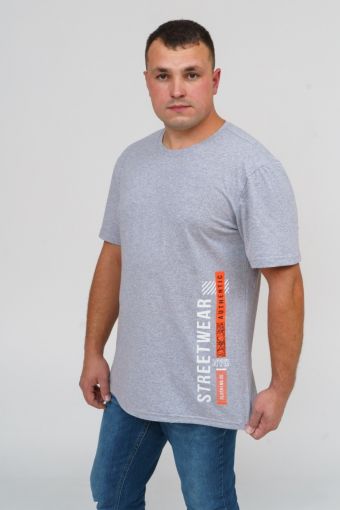 футболка мужская Норд (Серый меланж) - Модно-Трикотаж
