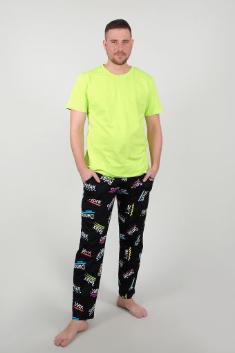 Пижама 88048 (Зеленый) - Модно-Трикотаж