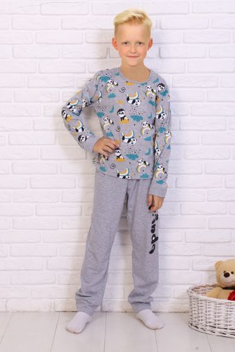 Пижама Сонный мишка меланж (Серый) - Модно-Трикотаж