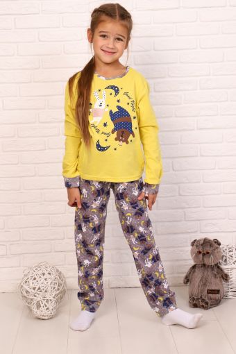 Пижама Сумерки дл. рукав (Желтый) - Модно-Трикотаж