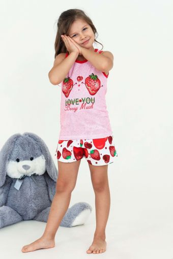 Пижама 21507 детская (Розовый) - Модно-Трикотаж