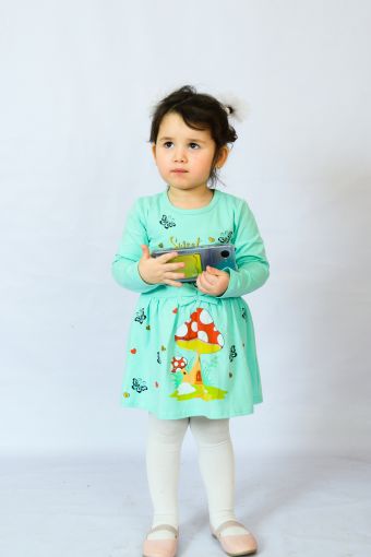 Платье 83004 детское (Ментол) - Модно-Трикотаж