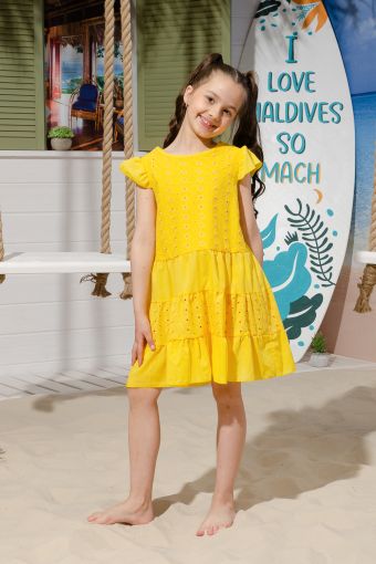 Платье 9184 детское (Желтый) (Фото 2)