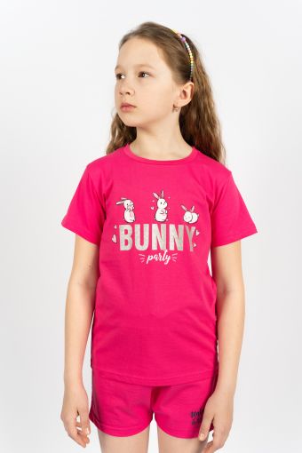 Футболка для девочки 51256 (Розовый) - Модно-Трикотаж