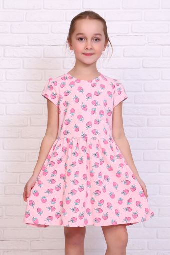 Платье Виктория детское (Розовый) - Модно-Трикотаж