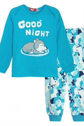 Пижама для мальчика 92163 (Голубой) - Модно-Трикотаж