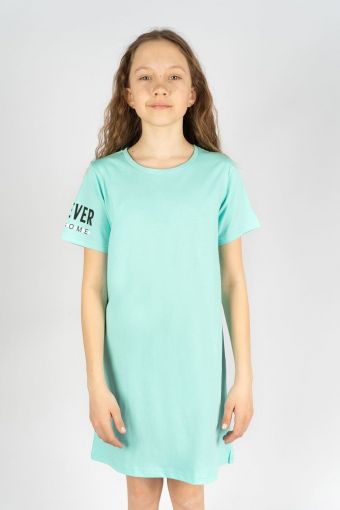 Платье для девочки 81191 (Мятный) - Модно-Трикотаж
