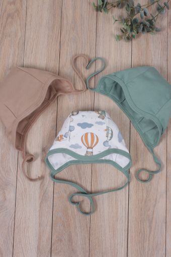 Комплект одежды для новорожденных, костюм боди и штаны 3 шт арт. НБ-3БЧШ (Воздушные путешествия) (Фото 2)