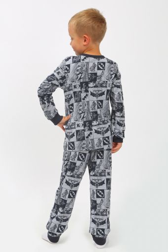 Пижама Бэтмен детская арт. ПМ-013-049 (Серый) (Фото 2)