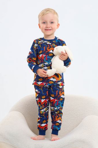 Пижама Заря детская (Темно-синий) - Модно-Трикотаж