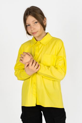 Джемпер для девочки 61386 (Желтый) - Модно-Трикотаж