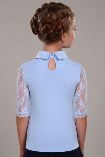 Блузка для девочки Шарлиз Арт. 13237 (Светло-голубой) (Фото 2)