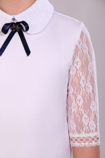 Блузка для девочки Шарлиз Арт. 13237 (Белый) (Фото 2)