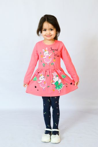 Платье 83003 детское (Темно-розовый) - Модно-Трикотаж