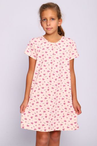 Ночная сорочка Душенька детская (Пудра) - Модно-Трикотаж