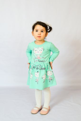 Платье 83008 детское (Ментол) - Модно-Трикотаж