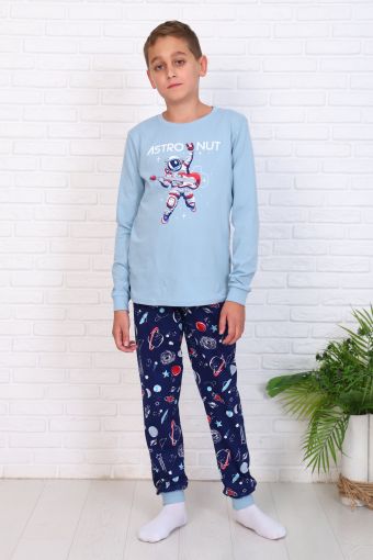 Пижама Астронавт (Голубой) - Модно-Трикотаж