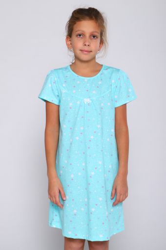 Ночная сорочка Мир грез детская (Бирюзовый) - Модно-Трикотаж