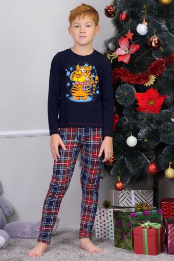 Пижама 10870 детская (Синий) - Модно-Трикотаж