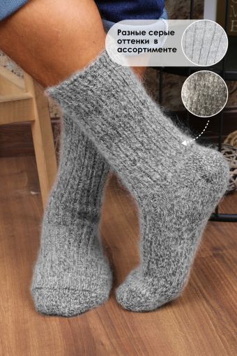 Носки шерстяные GL649 (Серый меланж) (Фото 2)