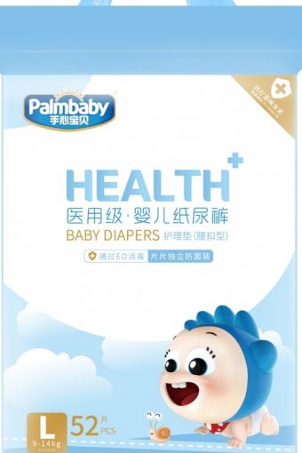 Подгузники детские Palmbaby health в инд. уп. SK019-L 52 шт (9-14 кг) (В ассортименте) - Модно-Трикотаж