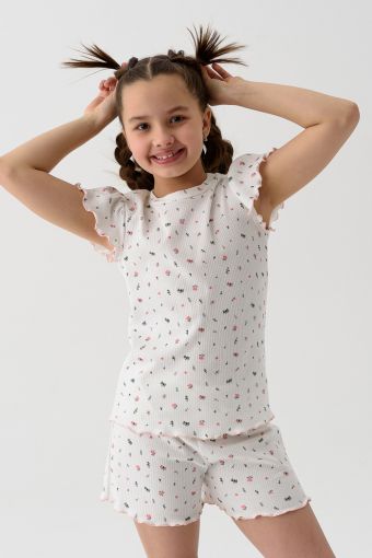 Пижама Заоблачные сны детская (Экрю) - Модно-Трикотаж
