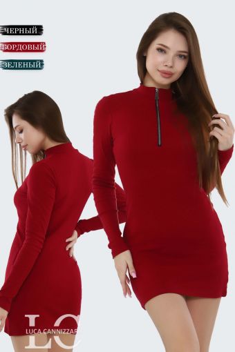 Платье 86088 (Бордовый) - Модно-Трикотаж