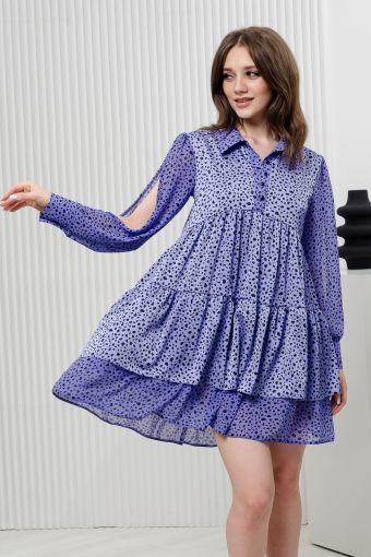 Платье 67081 (Сиреневый) - Модно-Трикотаж