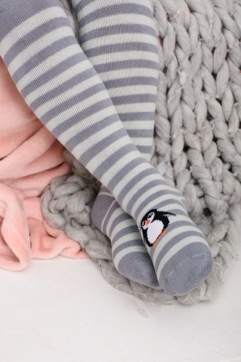 Колготки Пингвин детские плюш (Серый) - Модно-Трикотаж