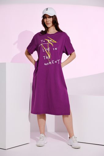 Платье 8341 (Фиолетовый) - Модно-Трикотаж