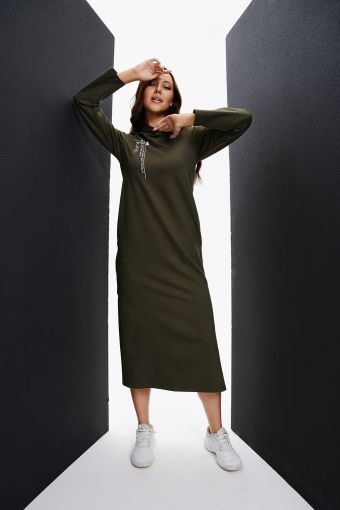 Платье 67065 (Хаки) - Модно-Трикотаж