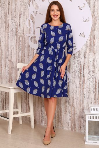 Платье 20612 (Синий) - Модно-Трикотаж