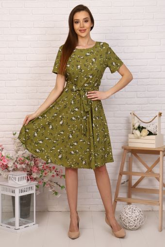 Платье 20616 (Зеленый) - Модно-Трикотаж