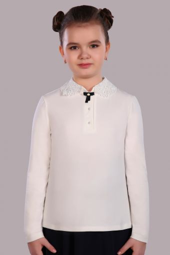 Блузка для девочки Рианна Арт.13180 (Крем) - Модно-Трикотаж