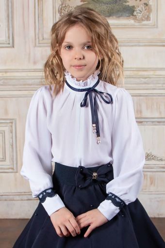 Блузка для девочки SP0300 (Белый) - Модно-Трикотаж