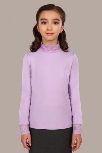 Блузка для девочки Дженифер арт. 13119 (Светло-сиреневый) - Модно-Трикотаж