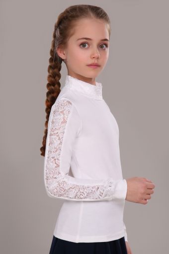 Блузка для девочки Каролина New арт.13118N (Крем) - Модно-Трикотаж