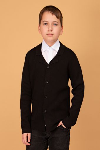 Кардиган для мальчика SP129 (Черный) - Модно-Трикотаж