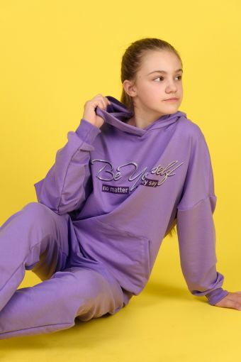 Толстовка 21512 детская (Фиолетовый) - Модно-Трикотаж