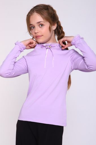 Блузка для девочки Ариэль Арт. 13265 (Светло-сиреневый) - Модно-Трикотаж