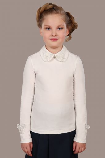 Блузка для девочки Камилла арт. 13173 (Крем) - Модно-Трикотаж