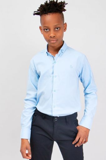 Рубашка для мальчика SP9134 (Голубой) - Модно-Трикотаж