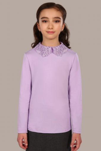 Блузка для девочки Марта 13153 (Светло-сиреневый) - Модно-Трикотаж