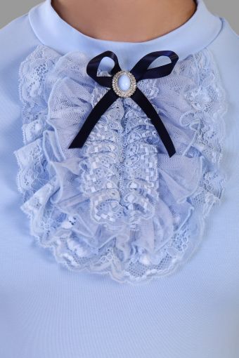 Блузка для девочки Лилия 13156 (Светло-голубой) (Фото 2)