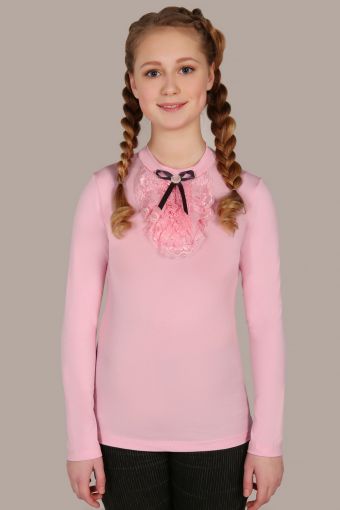 Блузка для девочки Лилия 13156 (Светло-розовый) - Модно-Трикотаж