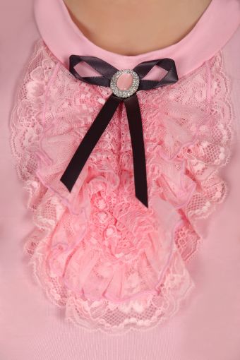 Блузка для девочки Лилия 13156 (Светло-розовый) (Фото 2)