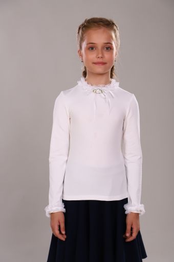 Блузка для девочки Ариэль Арт. 13265 (Крем) - Модно-Трикотаж