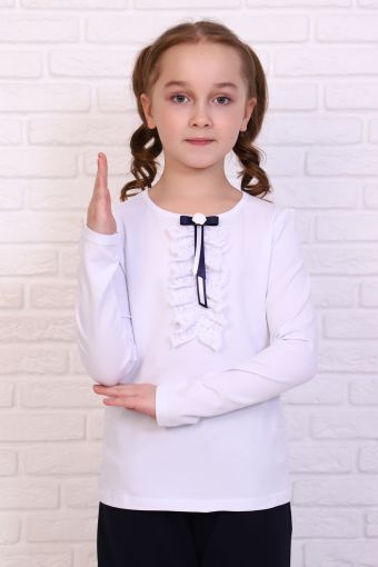 Джемпер Лира длинный рукав детский (Белый) - Модно-Трикотаж
